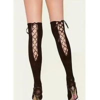 Knee High Kousen Zwart - Goud