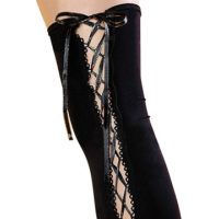 Knee High Kousen Zwart - Goud