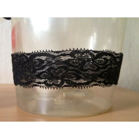 2 Kanten Kousenbanden: Rood, Wit of Zwart