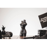 Vrouwen Torso - Geometrisch-Zwart Lichaam - 11x25cm - Housevitamin