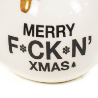 Kerstbal Vaas - MERRY F*CK"N X-MAS - HouseVitamin