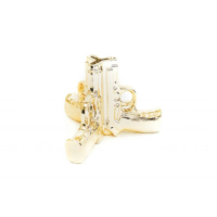 Pistool Vaasje - GOUD - 20,5x18x15cm - HouseVitamin