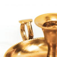 Nostalgische Kandelaar - Goud - 13x11x7cm - HouseVitamin 