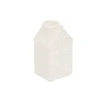 Kandelaar - Huis - Wit - 6x5,5x11cm