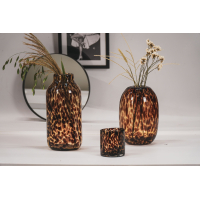 Panter Vaas - Amber/Bruin - 15x32cm - HouseVitamin