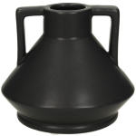 Vaas Zwart - 13x15x15cm - Aardewerk