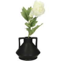 Vaas Zwart - 13x15x15cm - Aardewerk