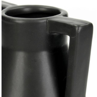 Vaas Zwart - 18x13x13cm - Aardewerk