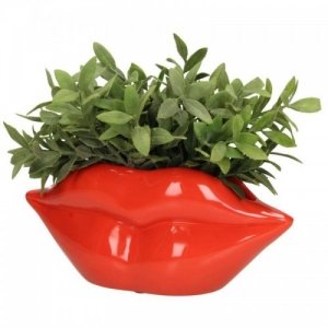 Bloempot - Planter Rode Lippen - 37.3x14.2x17 cm