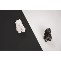 Wasbeer - Beeld Zwart - 8x7x18xm - HouseVitamin