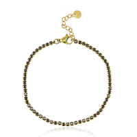 Zirkonia 2mm - Stainless steel - 3 kleuren - armband - 82487/98/90