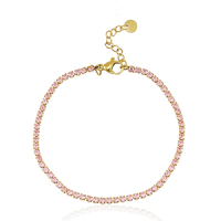 Zirkonia 2mm - Stainless steel - 3 kleuren - armband - 82487/98/90