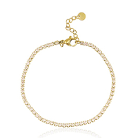 Zirkonia 2mm - Stainless steel - 3 kleuren - armband - 82487/98/90