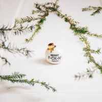 Kerstbal Vaas - MERRY F*CK"N X-MAS - HouseVitamin