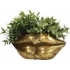 Bloempot - Planter Gouden Lippen - 37.3x14.2x17 cm
