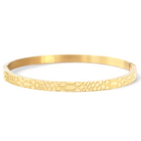 Snake print - Armband 4mm - Goud of Zilver