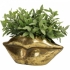 Bloempot - Planter Gouden Lippen - 28x10x12.5cm - klein