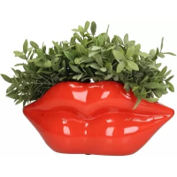 Bloempot - Planter Rode Lippen - 37.3x14.2x17 cm