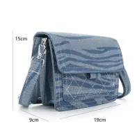 Schoudertas Jeans - Zebra