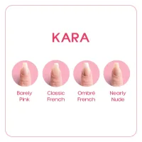 Kara (medium coffin) - Barely Pink