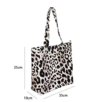 Canvas boodschappentas luipaardprint