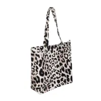 Canvas boodschappentas luipaardprint