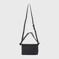 Zwart - Schoudertas crossbody tas met vakjes