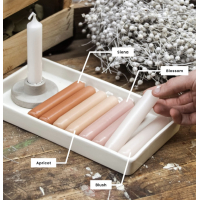 Kaars - Diner - 2.2x12cm - Kleuren - Rustik Lys