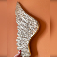 Vleugels - Bronskleurig - voor aan de muur (72x62cm)