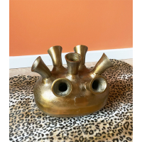 Tulpen/ Toeter vaas - 7 Mouth - Goud