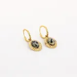 Oorbellen met natuursteen BOHO - Leopard - JE19484