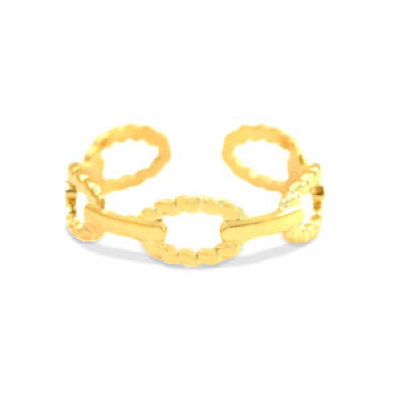 Goud - Ring - Stainless steel - (435)
