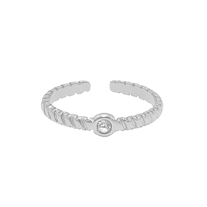 Zilver - Ring - Stainless steel - (427)
