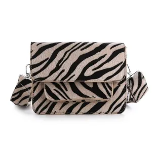 Zebra - Dierenprint schouder tas 