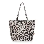 Canvas boodschappentas luipaardprint