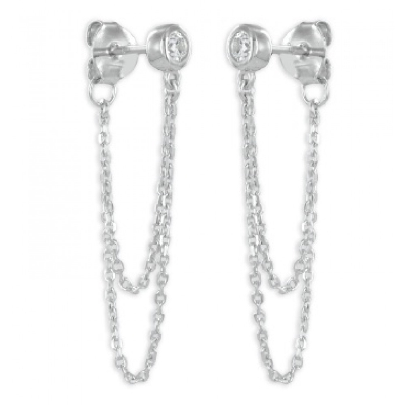 Oorbellen - Oorknopjes Zirconia - Zilver 925 - Z4726