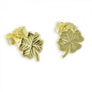 Studs Shamrock - Oorbellen - Goud 333 - G1402