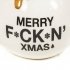 Kerstbal Vaas - MERRY F*CK"N X-MAS - HouseVitamin