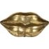 Bloempot - Planter Gouden Lippen - 37.3x14.2x17 cm